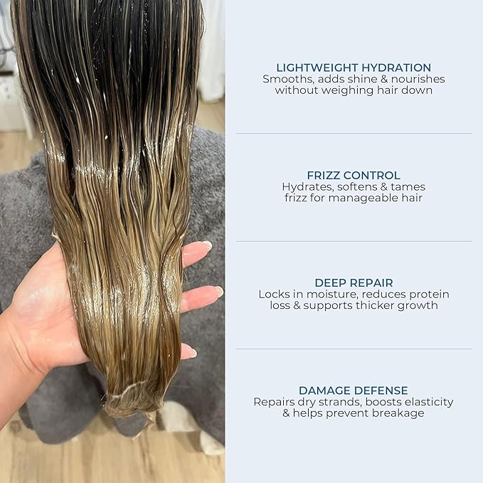 Agua de Cielo Hair Ampoules Set - Intensive Hair Treatment for Damaged Hair, Nourish, Hydrate, Repair & Energize Hair - 4 Ampoules of 10ml