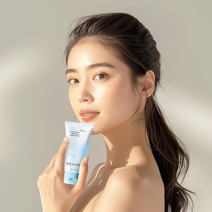 PIENARIN EGF Derma Cica Repair Cream, EGF Facial Moisturizer for Sensitive Skin, Redness & Barrier Repair | Korean Facial Moisturizer for Dry, Irritated Skin (1.69oz / 50ml)
