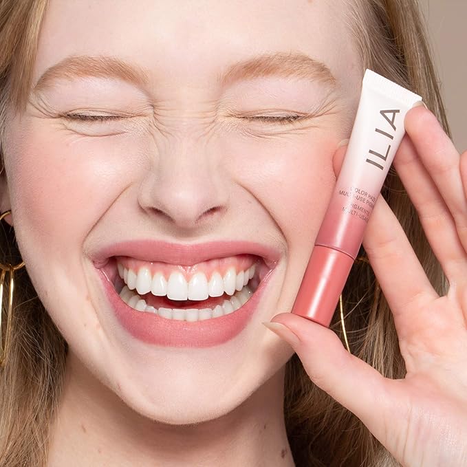 ILIA - Color Haze Multi-Use Matte Pigment | Cream Blush + Lip Color In One | Nourishing, Fuss-Free Application | Non-Toxic, Vegan, Cruelty-Free, Silicone-Free (Temptation Soft, 0.23 fl oz | 7 ml)