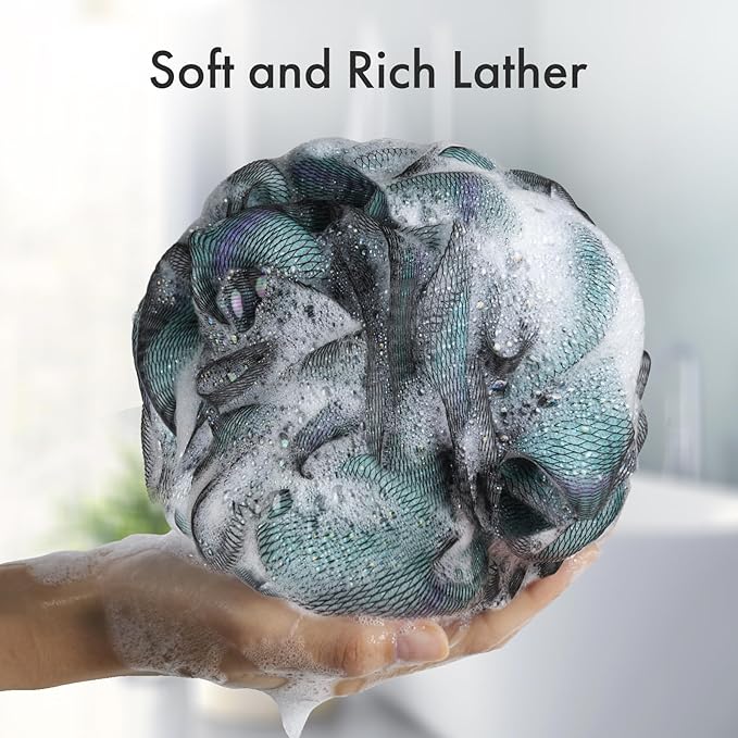 Amazerbath charcoal loofah sponge, shower