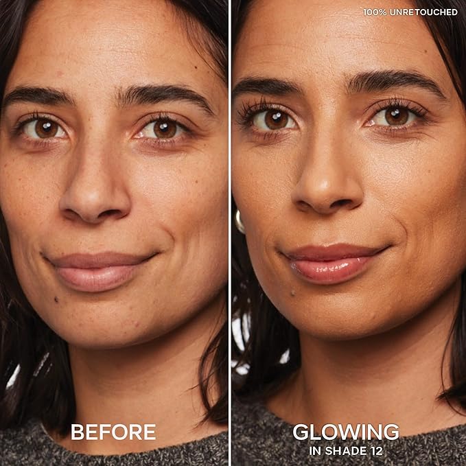 Saie Slip Tint Radiant Cream Concealer & All-Over Face Makeup - Concealer for Dark Circles, Redness & Blemishes - Lightweight Makeup Made with Hydrating Hyaluronic Acid - Shade 12 (0.17 oz)