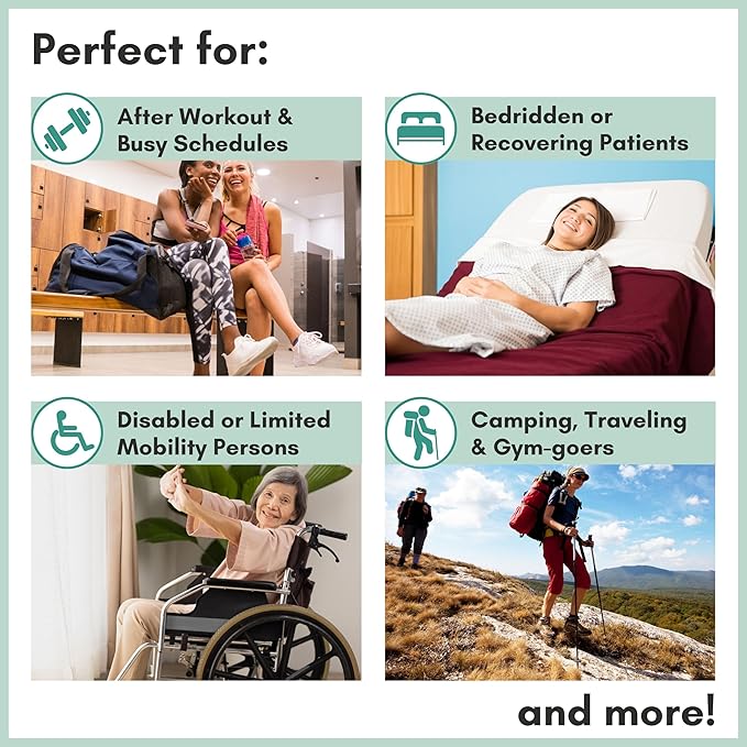 Nurture Rinse Free Body Wash & Shampoo w/Aloe | Hospital Grade Hair & Body Waterless Cleansing Foam | Women, Camping, Elderly & Hospital Patients | Shower Bath Hand Soap for Sensitive Dry Skin