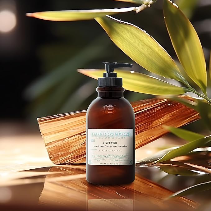 C.O. Bigelow Iconic Collection Vetiver Hand Wash, Scented Hand Soap with Aloe Vera and Shea Butter, 10.5 fl oz