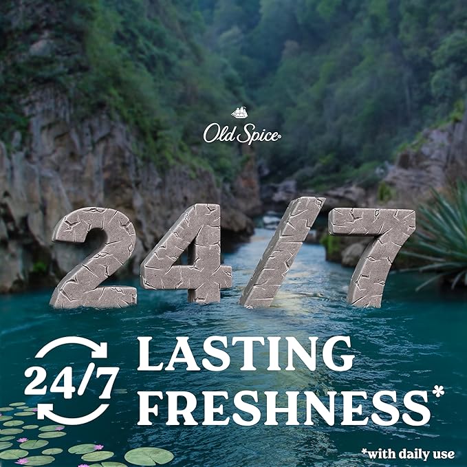 Old Spice GentleMan's Aluminum Free Dry Feel Deodorant for Men, 24/7 Lasting Freshness, Gentle on Skin with Skin Conditioners, Sandlewood + Aloe Scent, 3.0 oz