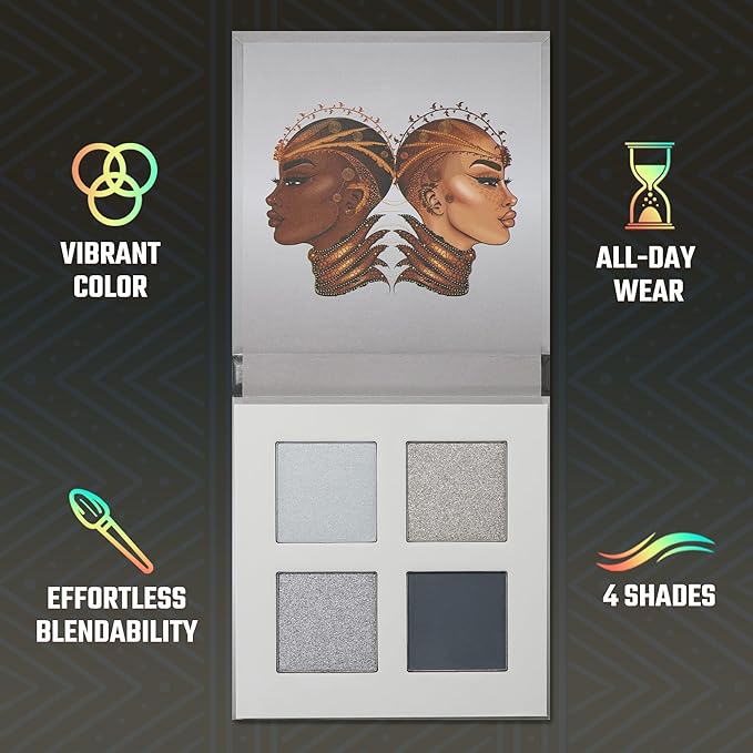 Juvia's Place Rebel Quad Grey Eyeshadow Palette -