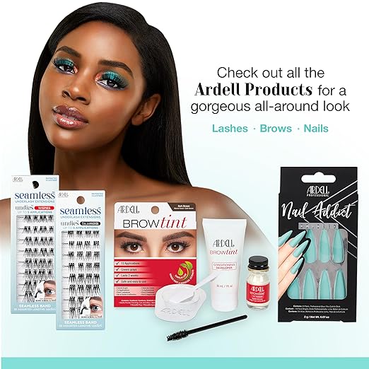 Ardell Strong Hold Lash Glue, Black - Professional Waterproof Lash Adhesive for Strip Lashes with Precision Brush, Fast-Drying 24-Hour Lift-Proof Formula, 2-Pack