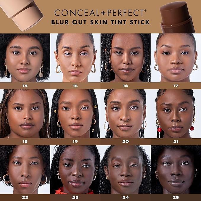 Milani Conceal + Perfect - Skin Tint Stick, Blur Out Tinted Moisturizer Makeup, Shade 25