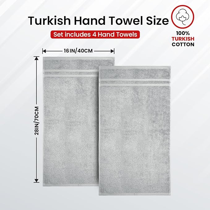 Infinitee xclusives grey hand towels