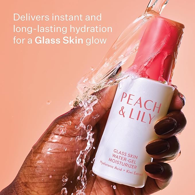 Peach & Lily Glass Skin Water-Gel Oil-Free Moisturizer | Non-Comedogenic | Clean, Non-toxic, Cruelty-free | 1.69 fl oz