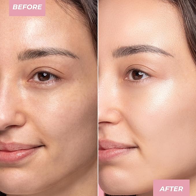 MCoBeauty - Flawless Glow Luminous Skin Filter - 4 Medium Shade - 4-in-1 Multi-Use Formula that Contains Squalane - Includes Doe Foot Applicator - Liquid Illuminator