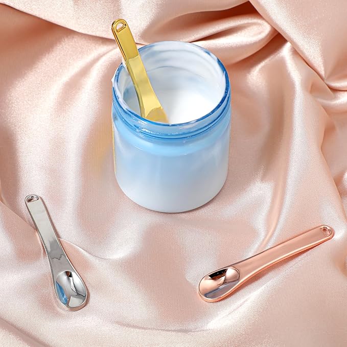 Prasacco 3 Pcs Skincare Spatula Metal Makeup Spatula