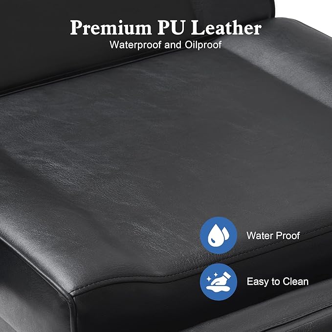 BarberPub Fully Electric Facial Bed with 3 Motor for Esthetician, Electric Tattoo Chair for Client, Facial Bed for Esthetician, Electric Adjustment 2751 (Black, Height (Flat): 27.5"–37")