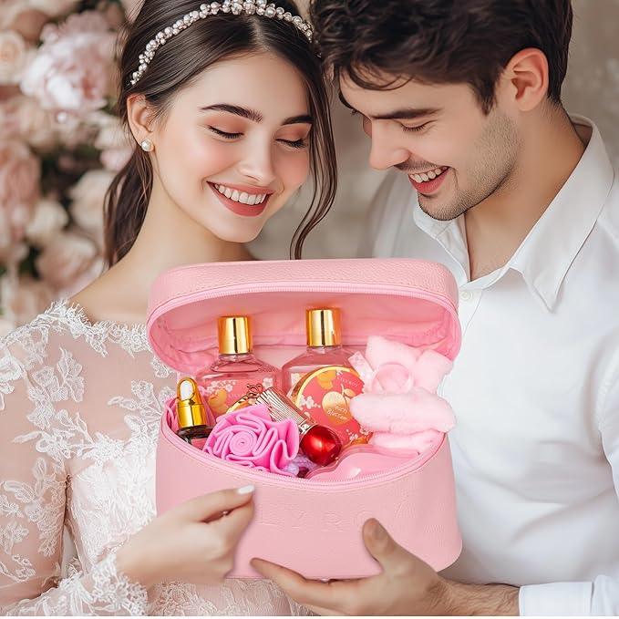 Mothers Day Gifts for Mom -20-Piece Luxury Bath & Body Gift Bath Gift Set for Women, Self Care Kit with Necklace, Diffuser & More | Perfect for Christmas, Birthday, Anniversary, Holiday Gift for Her