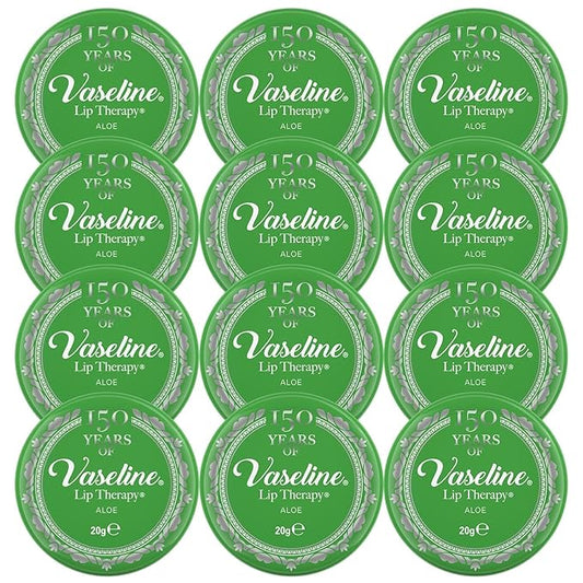 12 x Vaseline Lip Therapy Aloe Vera 20g