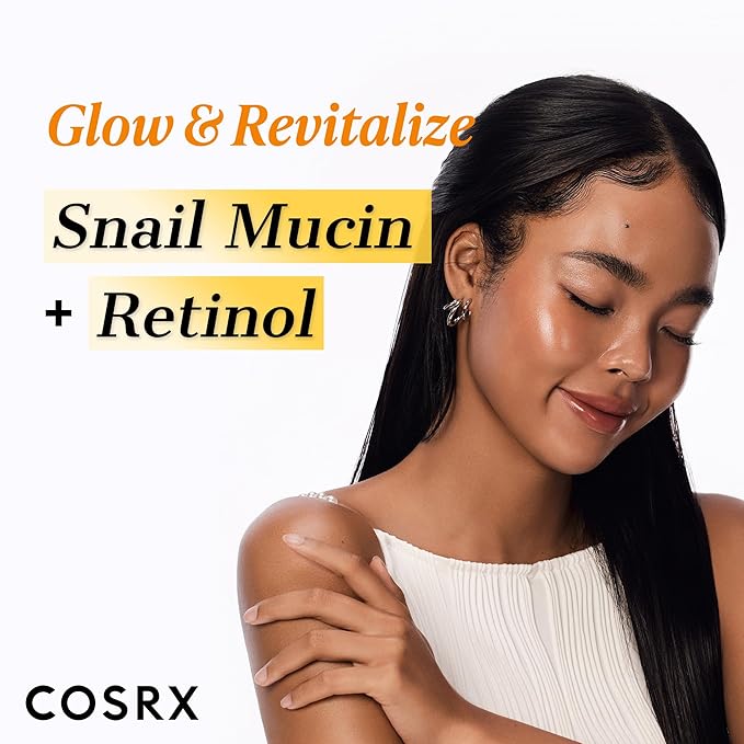 COSRX Snail 96% Mucin Power Essence 2ea & Retinol 0.1% Cream Mini Sample 1ea, Glass Skin Starter Set, Amazon Exclusive, Daily Hydrating & Firming Korean Skin Care Kit, Gift Set, Stocking Stuffers