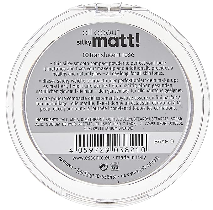 Essence All About Silky Matt! Polvos Compactos Fijadores 10