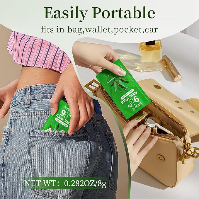 200 Pack Bulk Aloe Vera Gel, 99% Pure Aloe Vera Gel for Face, Hair, Sunburn Relief, Moisturizing Aloe Gel for After Sun Skin Care Relief, Portable Travel Size Aloe Gel Suitable for All Skin Types