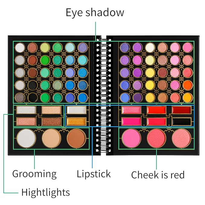 Makeup Palette for Teens, DE’LANCI Pro Makeup Pallet