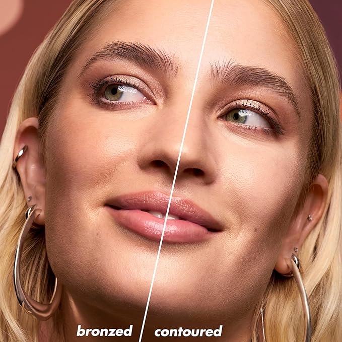 e.l.f. Camo Liquid Bronzer & Contour, Silky Highly Pigmented Formula, Creates a Long-Lasting Bronzed Glow & Natural Look, Vegan & Cruelty-Free, 6 Tan