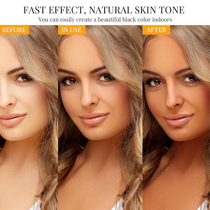 Self Tanner Sunless Tanning Lotion — indoor tanning lotion for tanning beds outdoor Sun-Kissed Glow Non-Transfer Bronzing Formula Your Radiance - Non-Transfer, Vegan-Friendly, Cruelty-Free Bronzing Formula, 5.12 Fl Oz