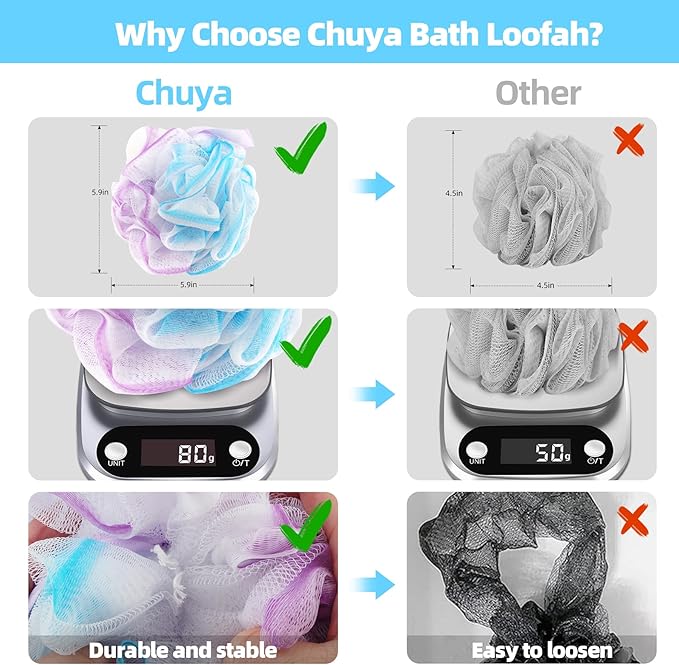 Chuya bath loofahs sponges 80g