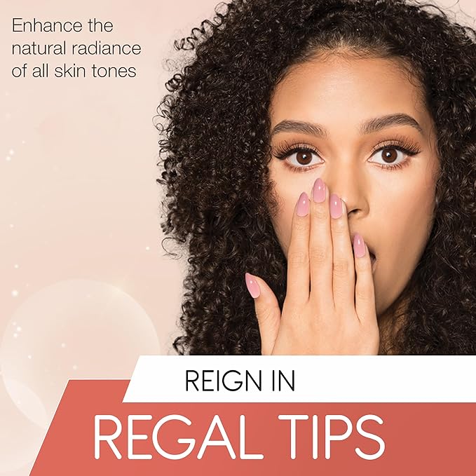 Ardell Nail Addict Naked Monarch, Press On Nails, Medium Almond Shape, Nail Kit, 1-Pack