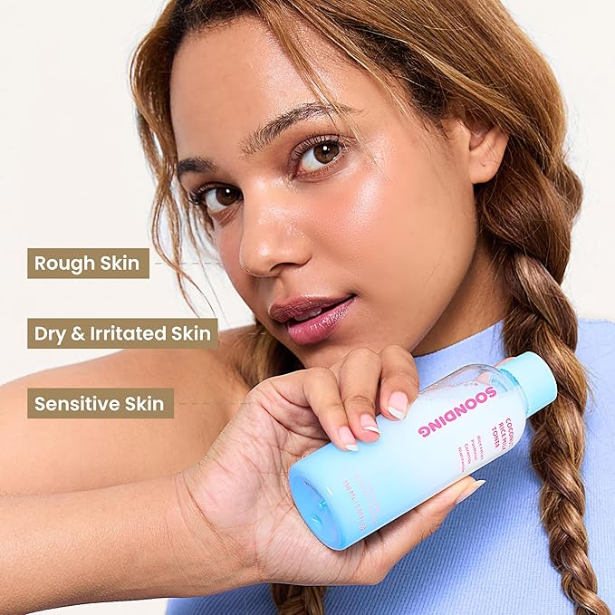 Coconut Rice Milk Toner | Calming Hydration, Smooth Skin Texture and Strengthen Skin Barrier with Rice, Panthenol, Ceramide, AHA | Fragrance-Free, Korean Skin Care (150ml/ 5.07 fl oz)