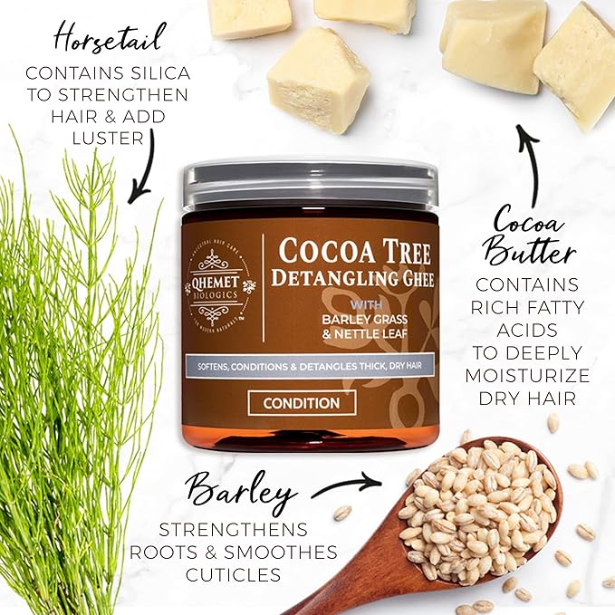 Qhemet Biologics Cocoa Tree Detangling