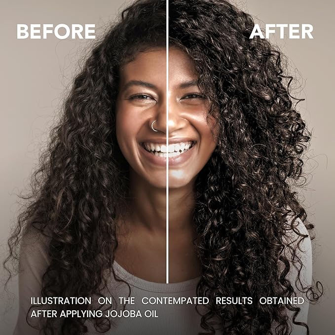 BodyJ4You Organic Jojoba Oil for Skin - USDA Organic 100% Pure Natural - Face Skin Gua Sha Facial Dermaplaning Hair Scalp Massage - Unrefined Cold Pressed Hexane Free - Base Carrier Wax - 4.22 Fl Oz