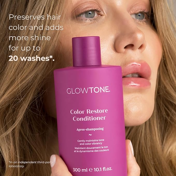 Glowtone™ Color Care Conditioner, Anti-Fade and High Shine, Lightweight Hair Care for Color-Treated Hair with Argan and Pomegranate Oil and Amino Acids