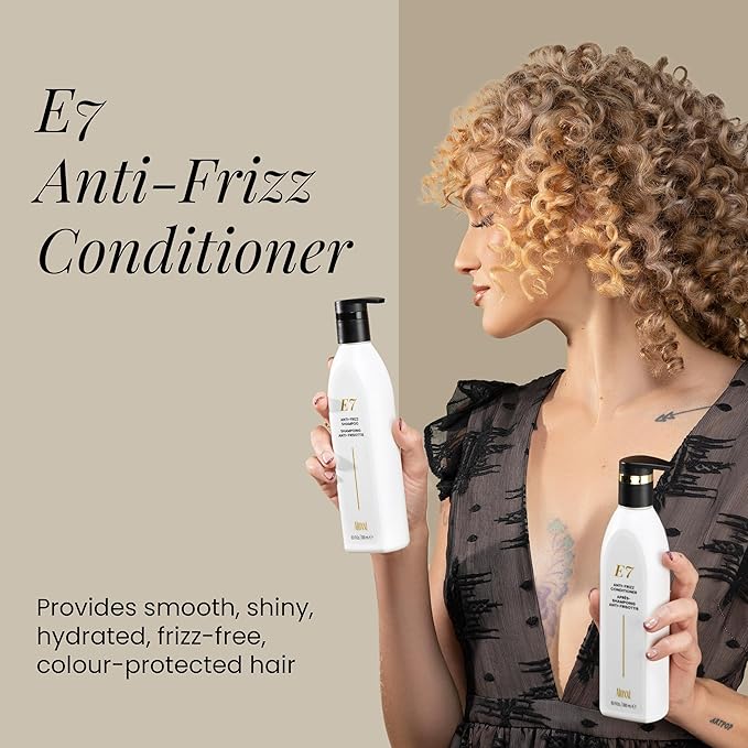ALOXXI E7 Anti-Frizz Conditioner for Dry Damaged & Color-Treated Hair Moisturizing & Strengthening with 7 Essential Oils & 10 Antioxidants, 10.1 Fl Oz