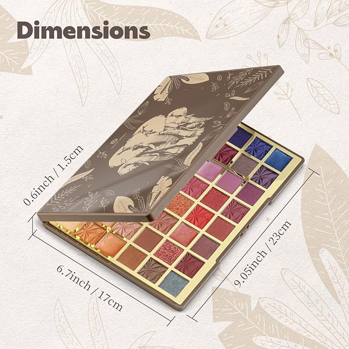 Color Nymph 48 Color Eye Makeup Palette, Highly Pigmented Eyeshadows Palettes with Mirror, Matte Shimmer Creamy Eye Shadows, Long Lasting Blendable Color Make Up Eye Shadows Cosmetics Gift Kit