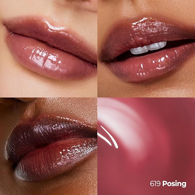 Laka Maxi Glayer Tint 3.8g/0.13oz., Glass Layer of Gloss, Ultra Glow & Vivid Layerable Pigments, High Shine Lip Oil, K-Beauty (#619 Posing)