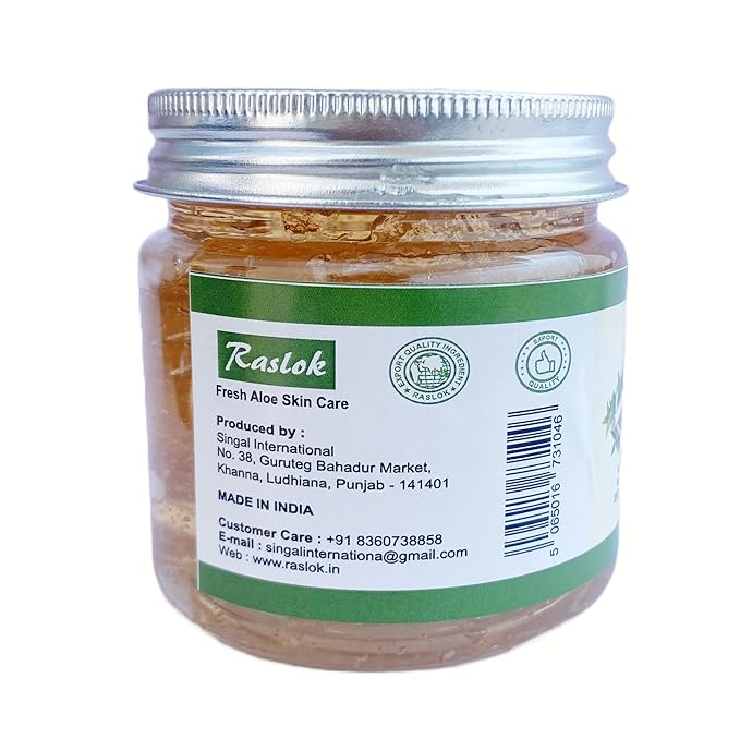 Aloe Vera Gel | 100% Pure and Natural Aloe Gel | For Moisturizing Face Skin & Hair Care | Durable Moisturizing Hydrating Soothing | Non-Sticky (Neem, 7.76 OZ)