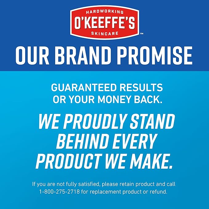 O'Keeffe's for Healthy Feet Foot Cream - 3.2 oz Jar (12 Pack) - Guaranteed Relief for Extremely Cracked, Dry Feet, Repairing Skincare, Instantly Boosts and Retains Moisture Levels