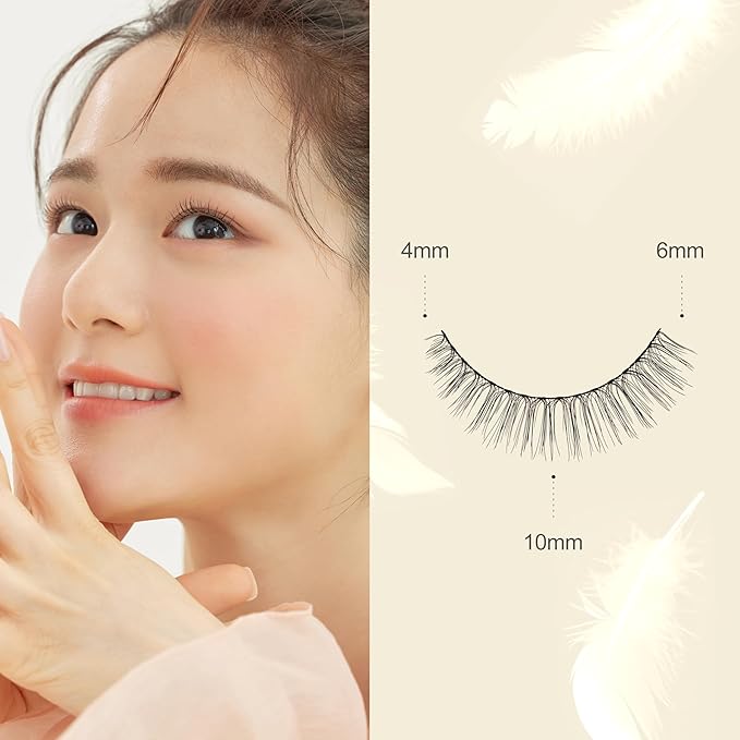 EYEME Eyelash NO.36 – 5 Set Pack, Lightweight False Eyelashes for a Natural Cat Eye Look, Wispy Lashes for Beginners, Long-Lasting & Comfortable, K-Beauty