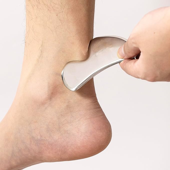 Gua sha Tool Stainless Steel gua sha-Set 4pcs -iastm Tool Gussha Massage Tool Muscle Scraping Tool for Soft Tissue Therapy and Reduce Arms,Back, Legs, Shoulder Muscle Pain(H1)…