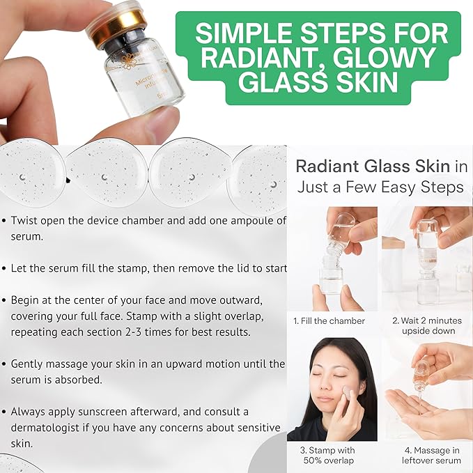 Hydration Infusion Serum Kit Collagen Peptides, Hyaluronic Acid & Vitamin C | Moisturizing, Plumping & Glow Skincare Set, Face & Lips | 2 Serums + 1 Cosmetic Applicator, Luxury Home Spa Gift