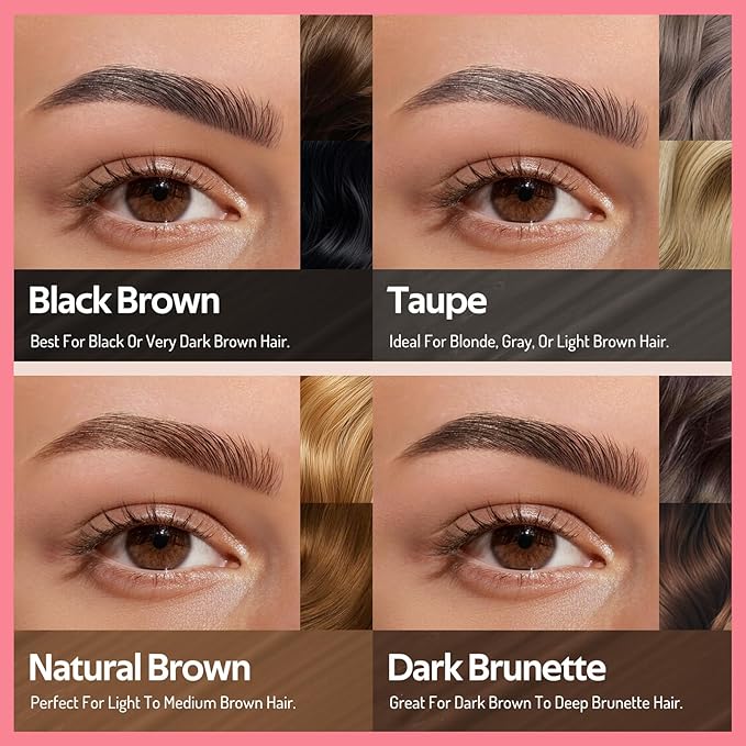 KIMUSE Instantly Semi-Permanent Eyebrow Gel, Long Lasting Eyebrow Tint, Waterproof Tinted Eye Brow Gel, Transfer-Proof, Smudge-Proof, Eyebrow Makeup Gift for Women & Girl, 0.17oz