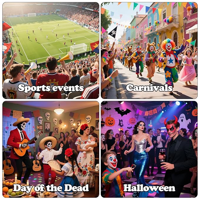 14 Colors Face Body Painting Kit, Full Coverage Water Based Face Paint Set for Cosplay Skull Joker Zombie Vampire, Highly Pigmented Body Paint Cream for Adult Carnival Halloween SFX Makeup