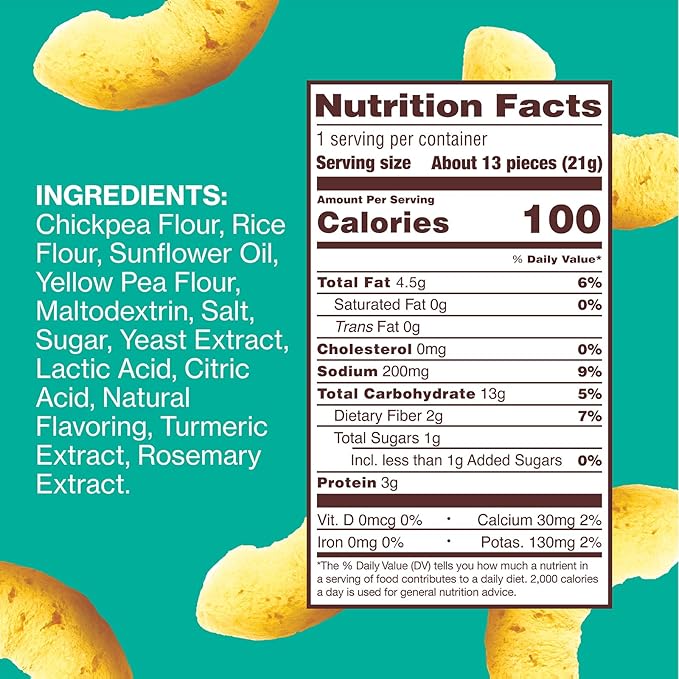 Hippeas Chickpea Puffs, Flavor Blast: White Cheddar Explosion, 0.75 Ounce (Pack of 18), 3g Protein, 2g Fiber, Vegan, Gluten-Free, Crunchy, Plant Protein Snacks