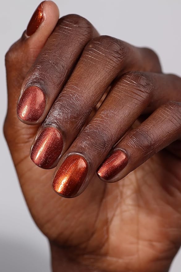 LONDONTOWN lakur Nail Polish - Chip-Resistant, Non-Toxic, Conditions & Hydrates Nails | Metallic Cinnamon, Posh Forever, .40 fl oz