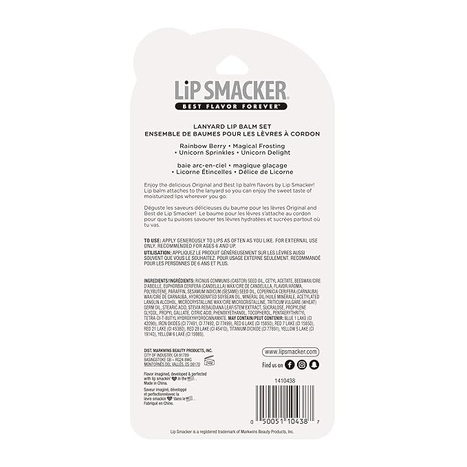Lip Smacker Flavored Lip Balm Set Lips