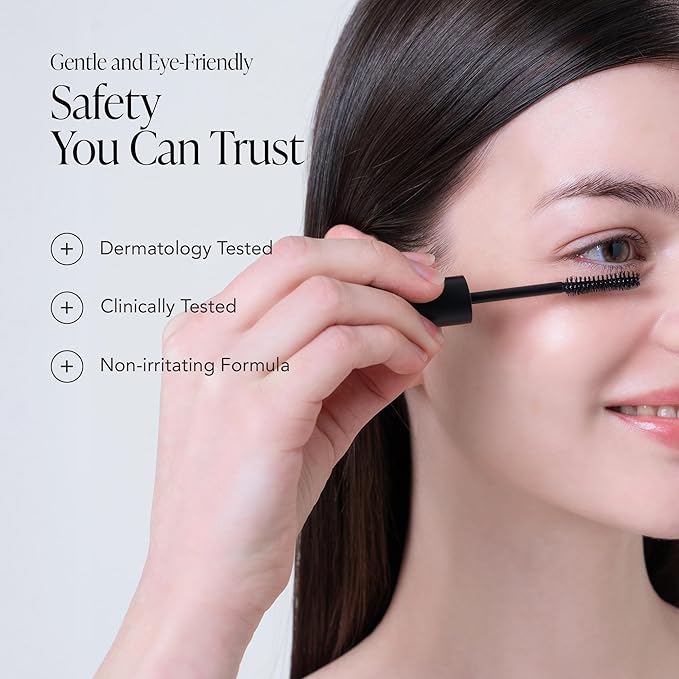 Intensive Eyelash Serum for Thicker, Longer Eyelashes, Korean Black Tinting Eyelash Boost Serum (0.3 Fl Oz / 9ml)