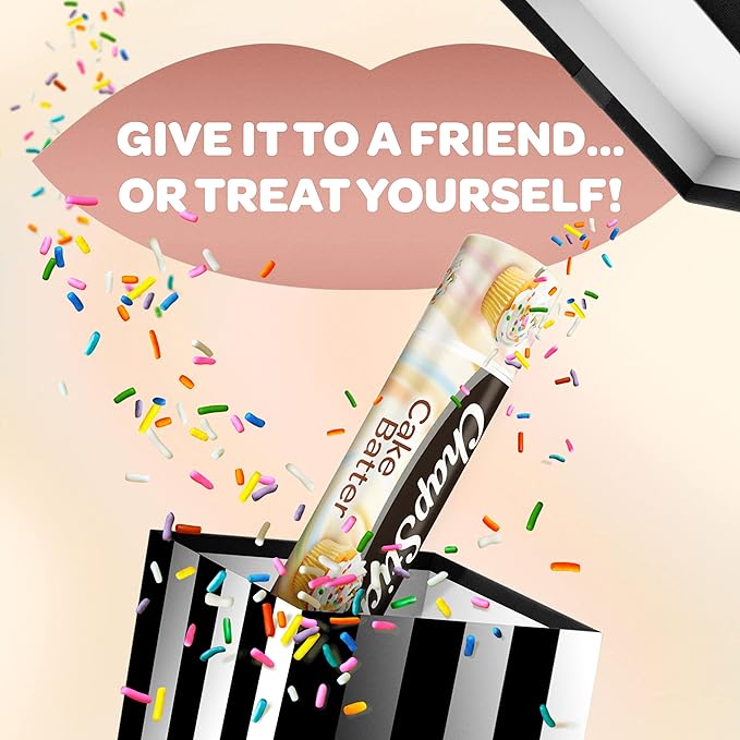 ChapStick Cake Batter Limited Edition Flavored Lip Balm Tubes - 0.15 Oz (Pack of 3)