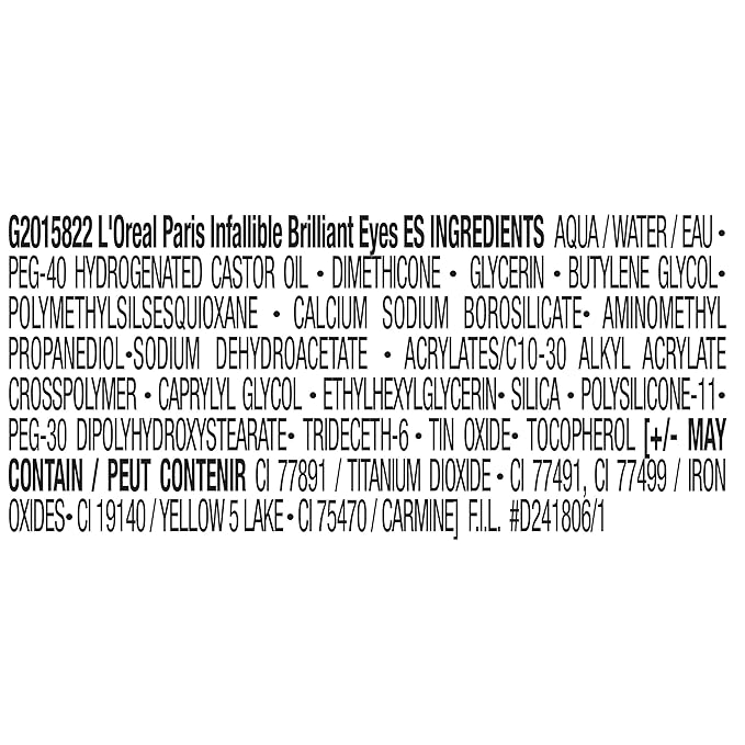 L'Oreal Paris Brilliant Eyes Shimmer Liquid Eye Shadow, Longwearing Lasting Shimmer, Crease Resistant, Flake-Proof, Precision Applicator, Quick Dry, Non-Greasy, Diamond Drop, 0.1 oz.