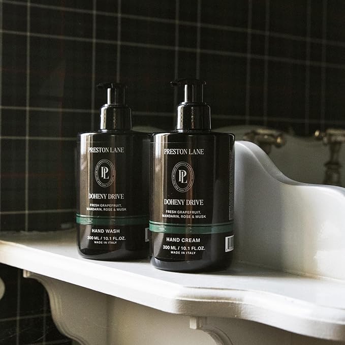 Preston Lane Hand Set, Scented Hand Wash & Cream Duo, Gently Cleanses, Hydrating & Nourishing