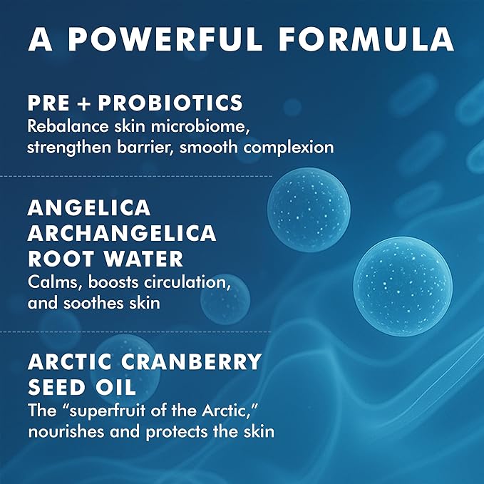 skyn ICELAND Nordic Renewal Pre and Probiotic Face Cream, Supports Skin Microbiome Barrier, Hydration and Radiance. Moisturizer for Dry, Sensitive Skin, 1.6 Fl Oz