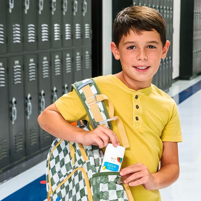 PLAY PITS - Kids Deodorant for Girls & Boys - Natural - Aluminum-Salt Free - Safe for Sensitive Skin - SUGA is Infused w/Lemon & Grapefruit Essential Oils - Non-Toxic & Paraben Free - 2.65oz - 2pk