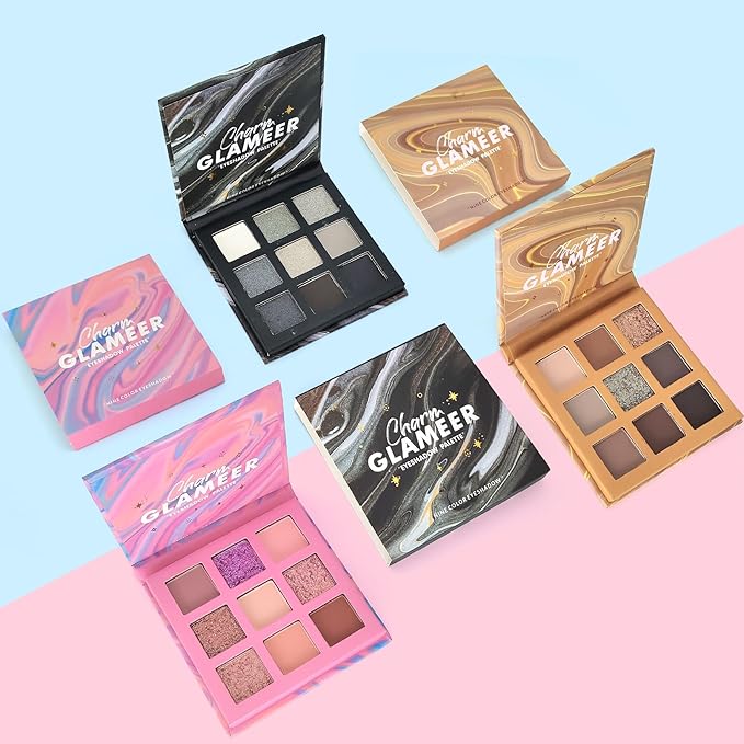 Eyeshadow,18Colors Eyeshadow Palette, Matte&Glitter&Shimmer Eyeshadow,for Eye Makeup Long Lasting Waterproof Eye Makeup Palette, Glitter Shimmer Professional Bright-Colored Eye Shadow(G005-1/G005-2)